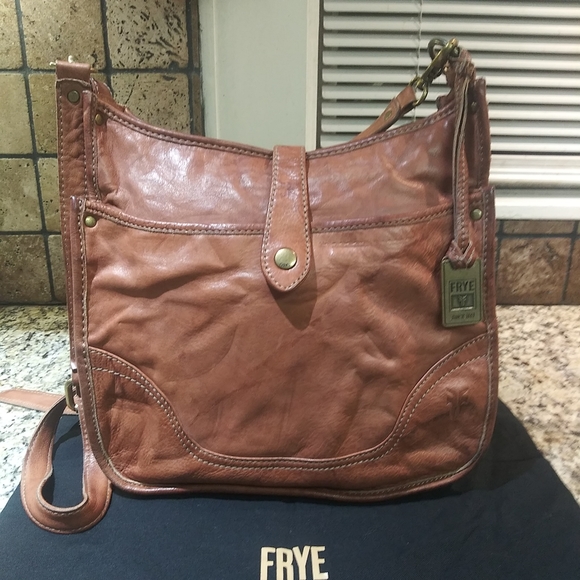 Frye Bags Frye Campus Leather Crossbody Bag In Saddle Poshmark